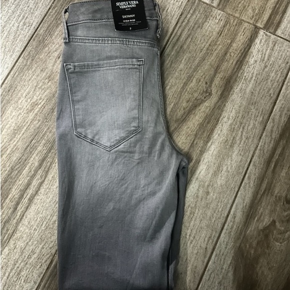Simply Vera Vera Wang Denim - Simply Vera Vera Wang Gray Skinny Jeans